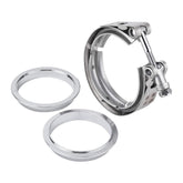 Universal 2.5"~4" Inch Stainless Steel V-Band Turbo Pipe Exhaust Clamp Vband 76mm